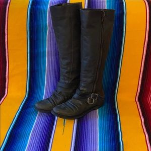 Steve Madden Savvior Tall Moto Boot, black, size 9